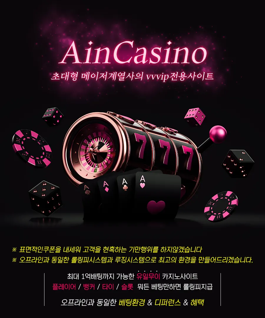 초대형 메이저계열사의 vip전용사이트 아인카지노